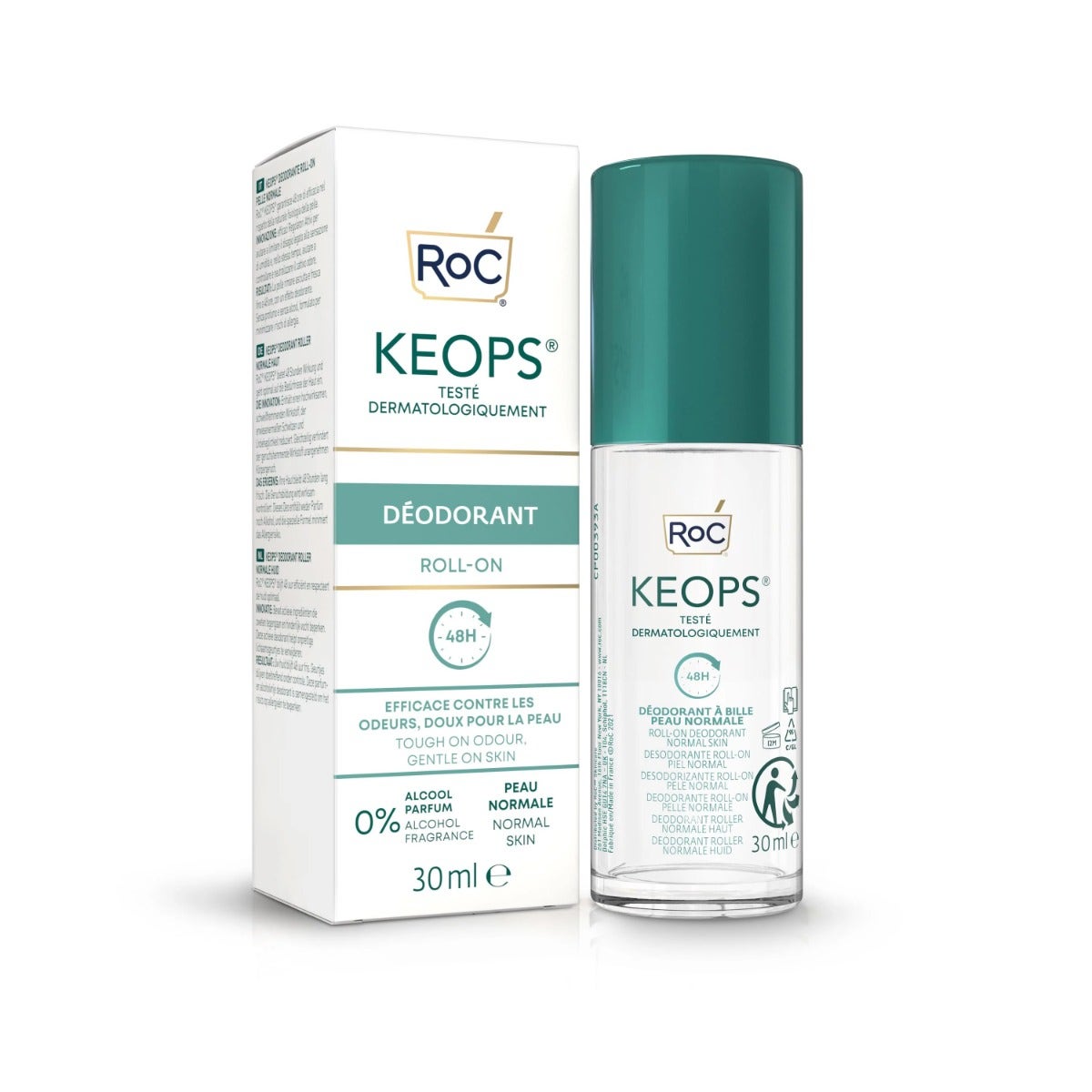 Roc Keops Deodorante Roll-On Pelle Normale 30ml-5