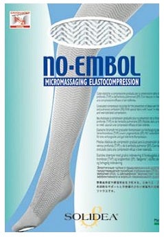 Solidea No-Embol Calze A Compressione Graduata Colore Bianco Taglia S-1
