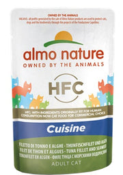 Almo Nature HFC Cuisine Cibo Umido Filetto Di Tonno E Alghe Per Gatti Adulti Bustina 55g-1