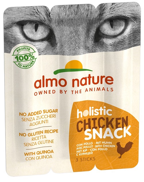 Almo Nature Holistic Snack Al Pollo Per Gatti Adulti 3 Sticks Da 5g-1