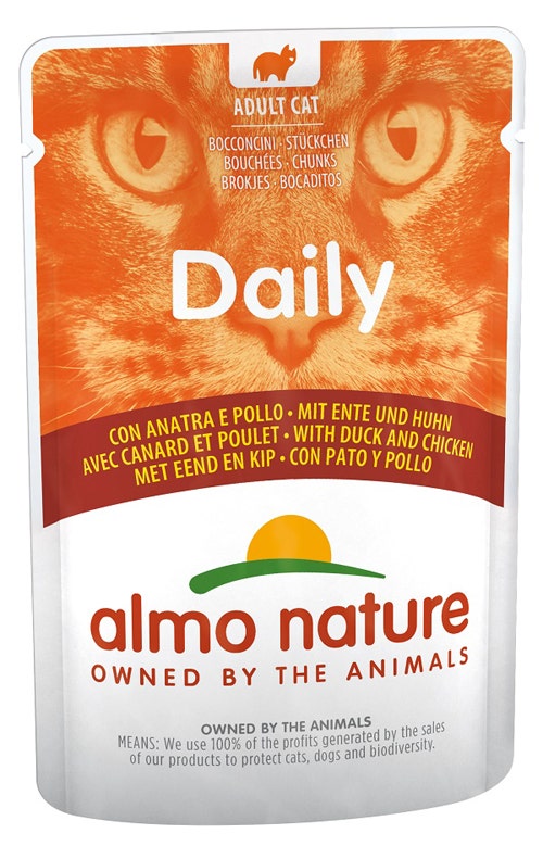Almo Nature Daily Menu Cibo Umido Pollo E Anatra Gatti Adulti Bustina 70g-1
