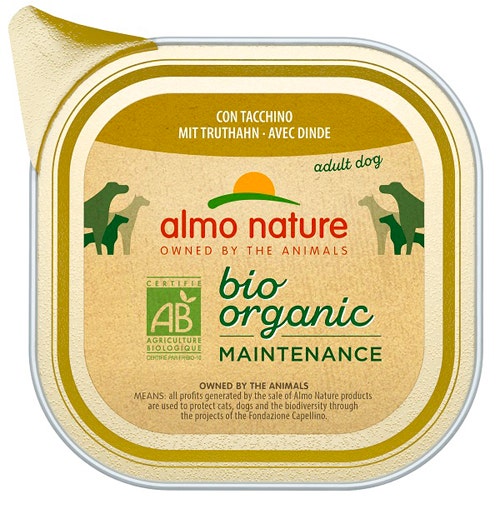 Almo Nature Daily Menu Bio Cibo Umido Tacchino Cani Adulti Vaschetta 100g-1