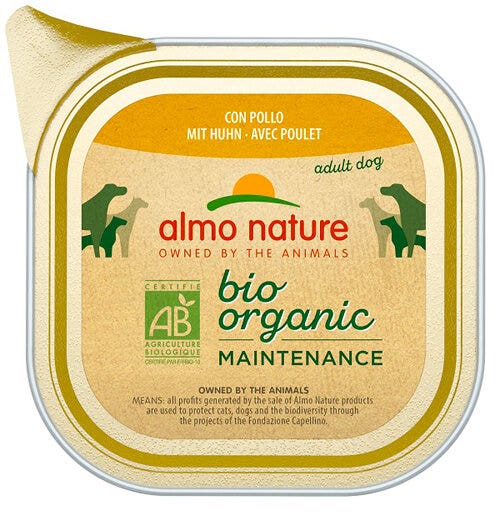 Almo Nature Daily Menu Bio Cibo Umido Pollo Cani Adulti Vaschetta 100g-2