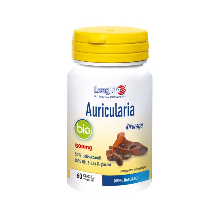 Longlife Auricularia Bio 500 mg 60 Capsule  - 2