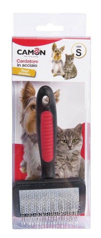 Camon Cardatore Acciaio con Punte Ricoperte Misura Large Per Cani/Gatti-1