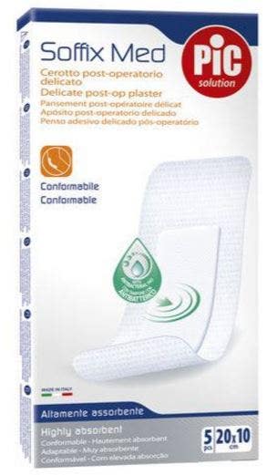 Pic Soffix Med Cerotti Antibatterici 10x20cm 5 Pezzi  - 1