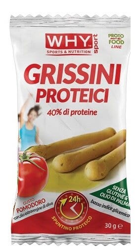 Whynature Grissini Proteici Gusto Pomodoro 30g-1