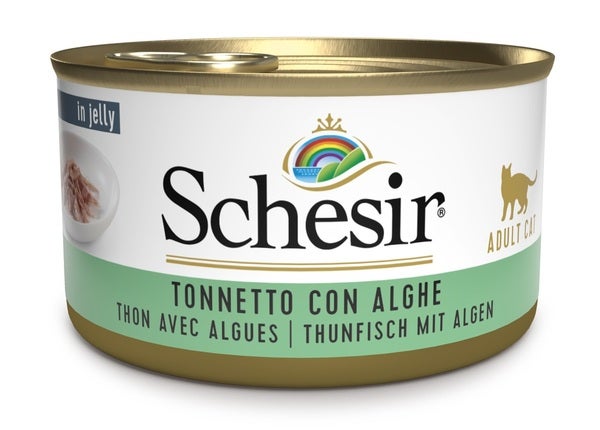 Schesir Tonnetto Con Alghe Cibo Umido Gatti Adulti Lattina 85g-1