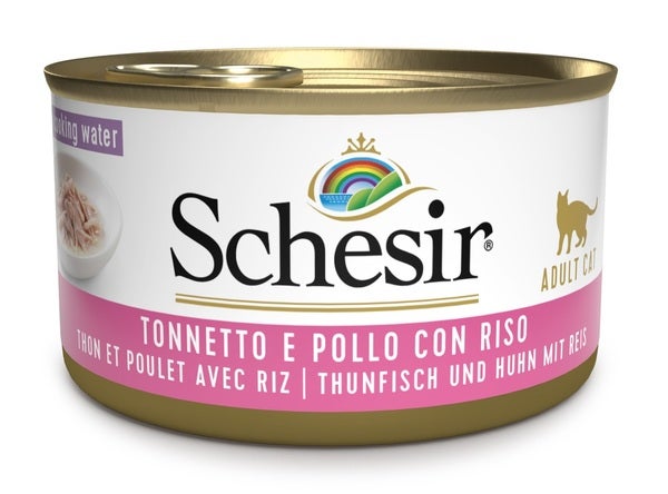 Schesir Tonnetto Con Pollo E Riso Cibo Umido Gatti Adulti Lattina 85g-1