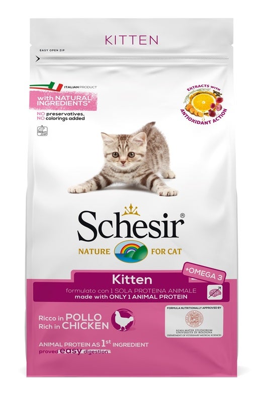 Schesir Croccantini Con Pollo Per Gattini Sacco 400g-1