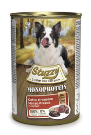 Stuzzy Monoprotein Al Manzo Cibo Umido Cani Adulti Barattolo 400g-1