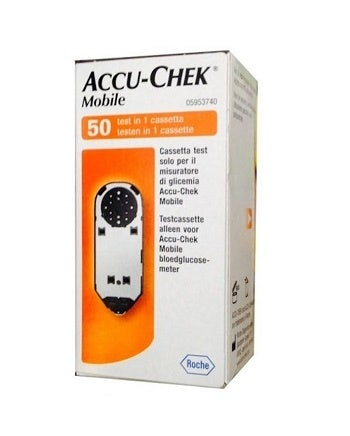 Strisce Misurazione Glicemia Accu-Chek Mobile 50 Test Mic 2  - 1