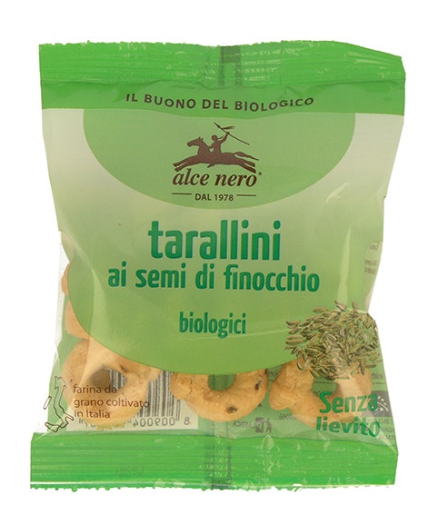 Alce Nero Tarallini Pugliesi Al Finocchio Bio 40g-1