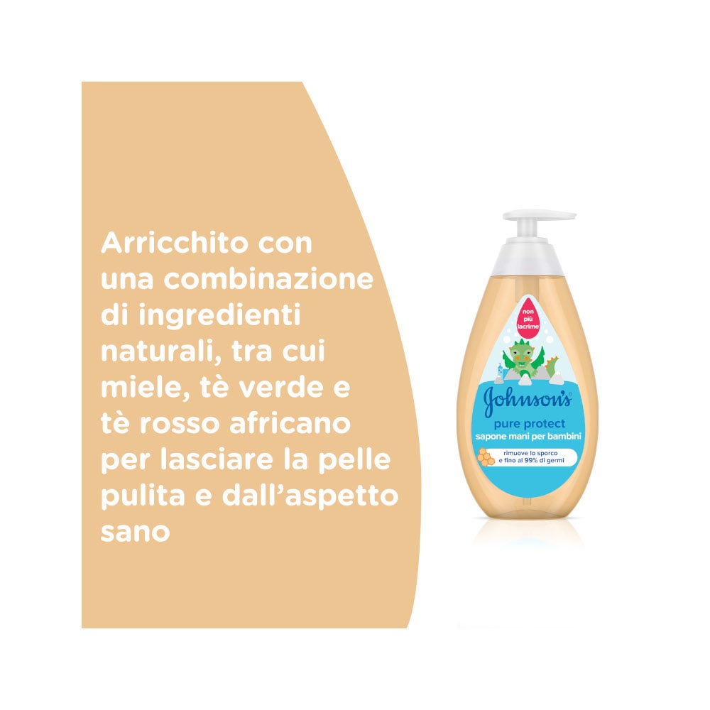 Johnson's Baby Sapone Mani per Bambini Pure Protect 300 ml-9
