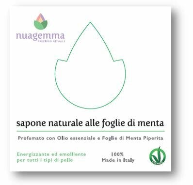 Nuagemma Sapone naturale alle foglie di menta 100g-1