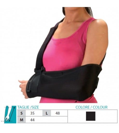 Orione Reggibraccio Tessuto Traspirante Nero 9336 Taglia S-1