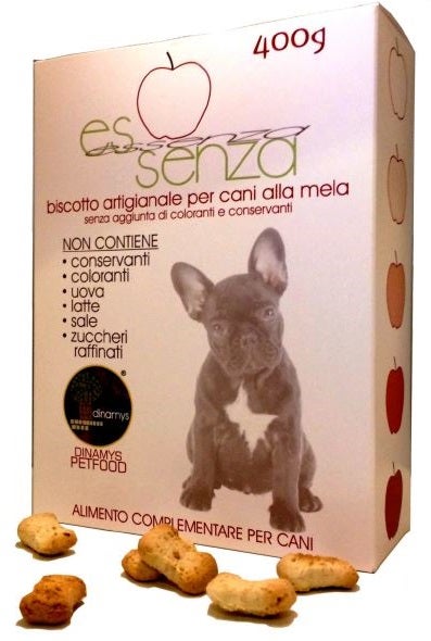 ESSENZA MELA BISCOTTO CANI400G-1