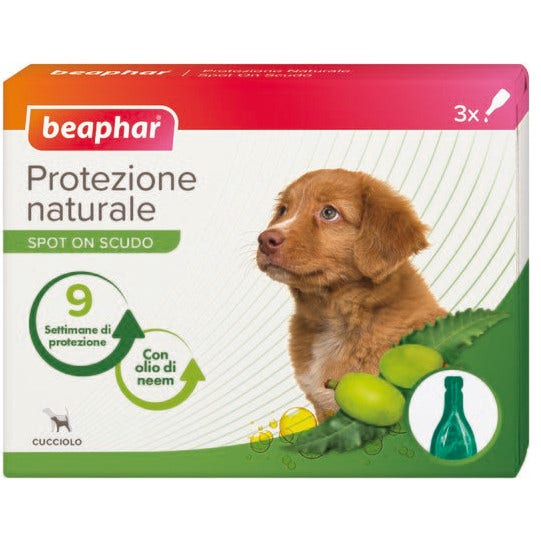 Beaphar Protezione Naturale Spot On Antiparassitario Cucciolo 3 Pipette Da 1ml  - 1