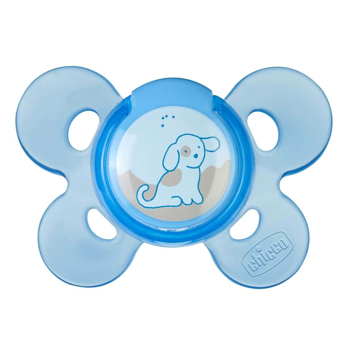 Chicco Succhietto Physio Comfort Boy Silicone 0-6m 2 Pezzi  - 1