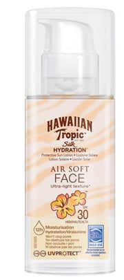 Hawaiian Tropic Silk Hydration Air Soft Face Lozione Solare Viso SPF30 50ml-1
