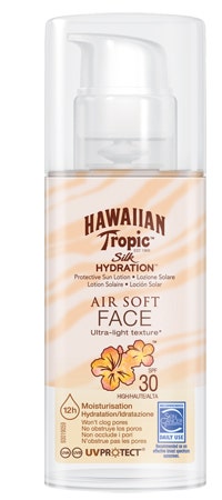 Hawaiian Tropic Silk Hydration Air Soft Face Lozione Solare Viso SPF30 50ml-1