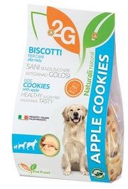 2G Pet Food Apple Cookies Biscotti Alla Mela Per Cani Sacco 350g-1
