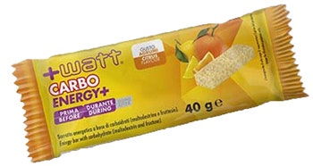 +Watt Carbo Energy+ Barretta Energetica Gusto Agrumi 40g-1