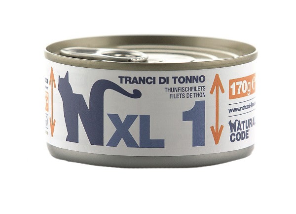 Natural Code XL1 Per Gatti Adulti Tranci Di Tonno 170g-1