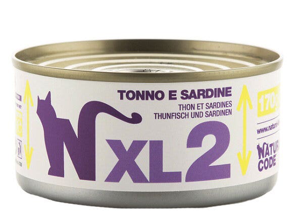 Natural Code XL2 Per Gatti Adulti Tonno E Sardine 170g-2