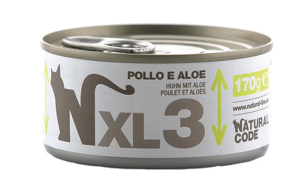 Natural Code XL3 Per Gatti Adulti Pollo E Aloe 170g-1