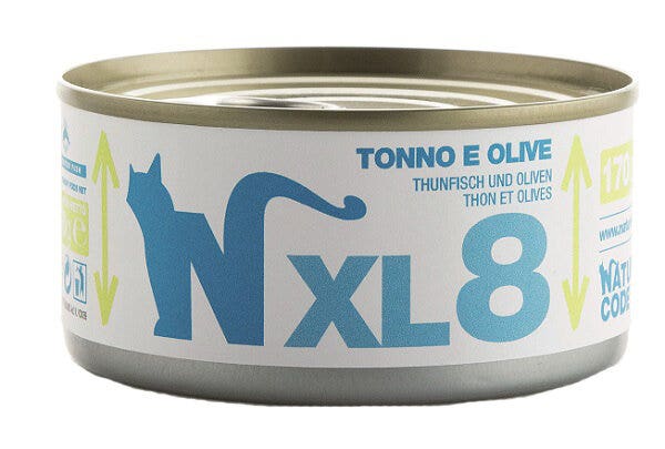Natural Code XL8 per Gatti Adulti Tonno e Olive 170g-2