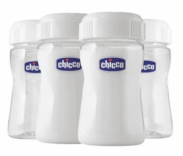 Chicco Contenitori Latte Silicone 4 Pezzi  - 1
