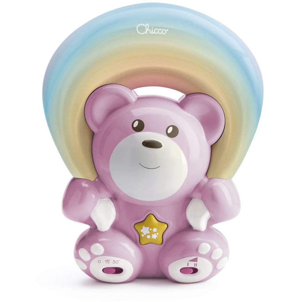 Chicco Gioco Orsetto Proiettore Arcobaleno Rosa 1 Pezzo-1
