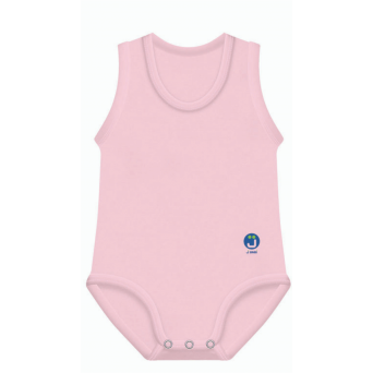 J Bimbi Body Neonato Senza Maniche In Cotone Bio 0-36Mesi Rosa-1