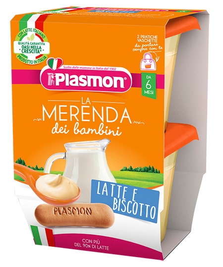Plasmon Latte Biscotto 2x120g 6 Mesi+          - 1