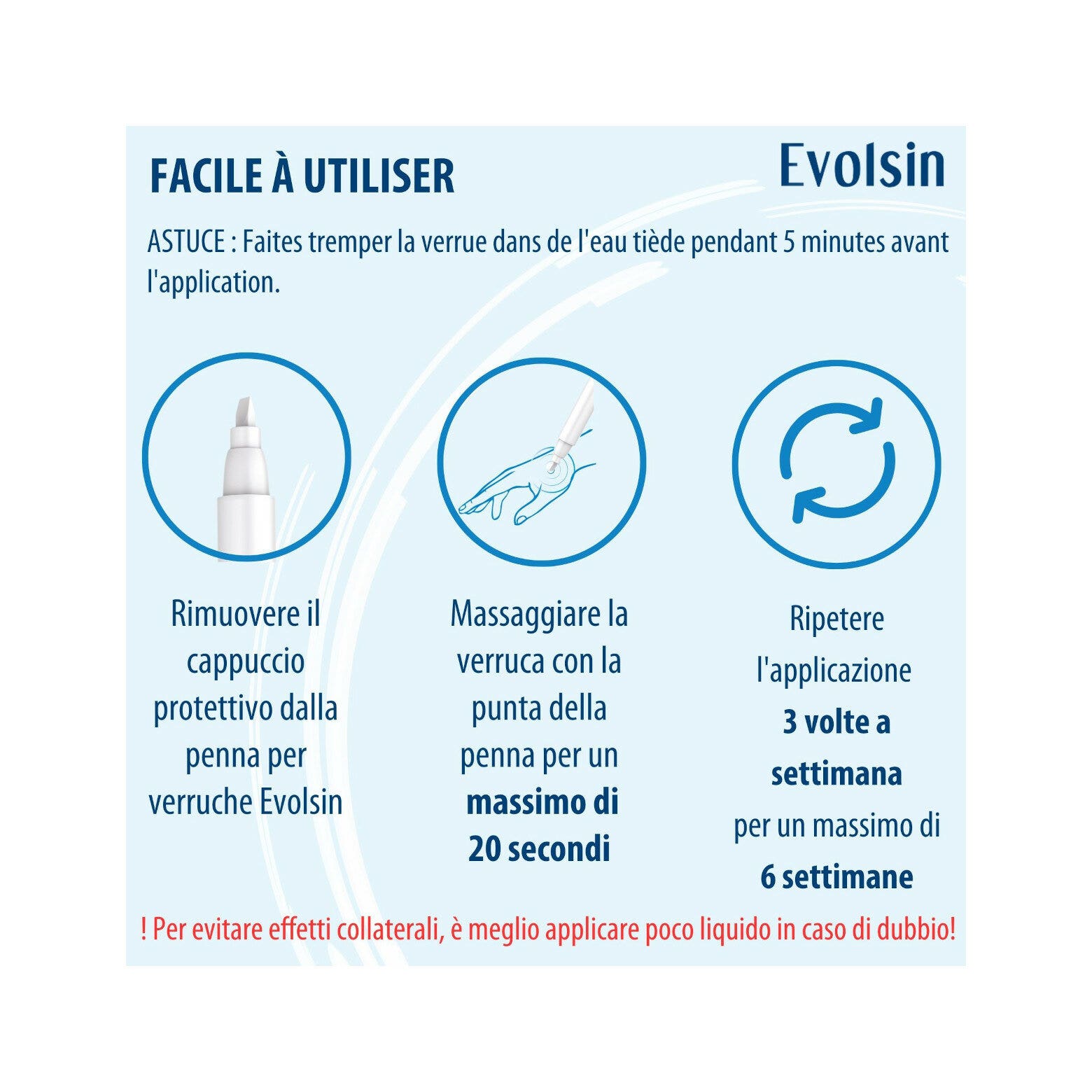 Evolsin Penna Antiverruca Contro Le Verruche Su Piedi, Mani, Corpo, Braccia & Gambe 3ml-5