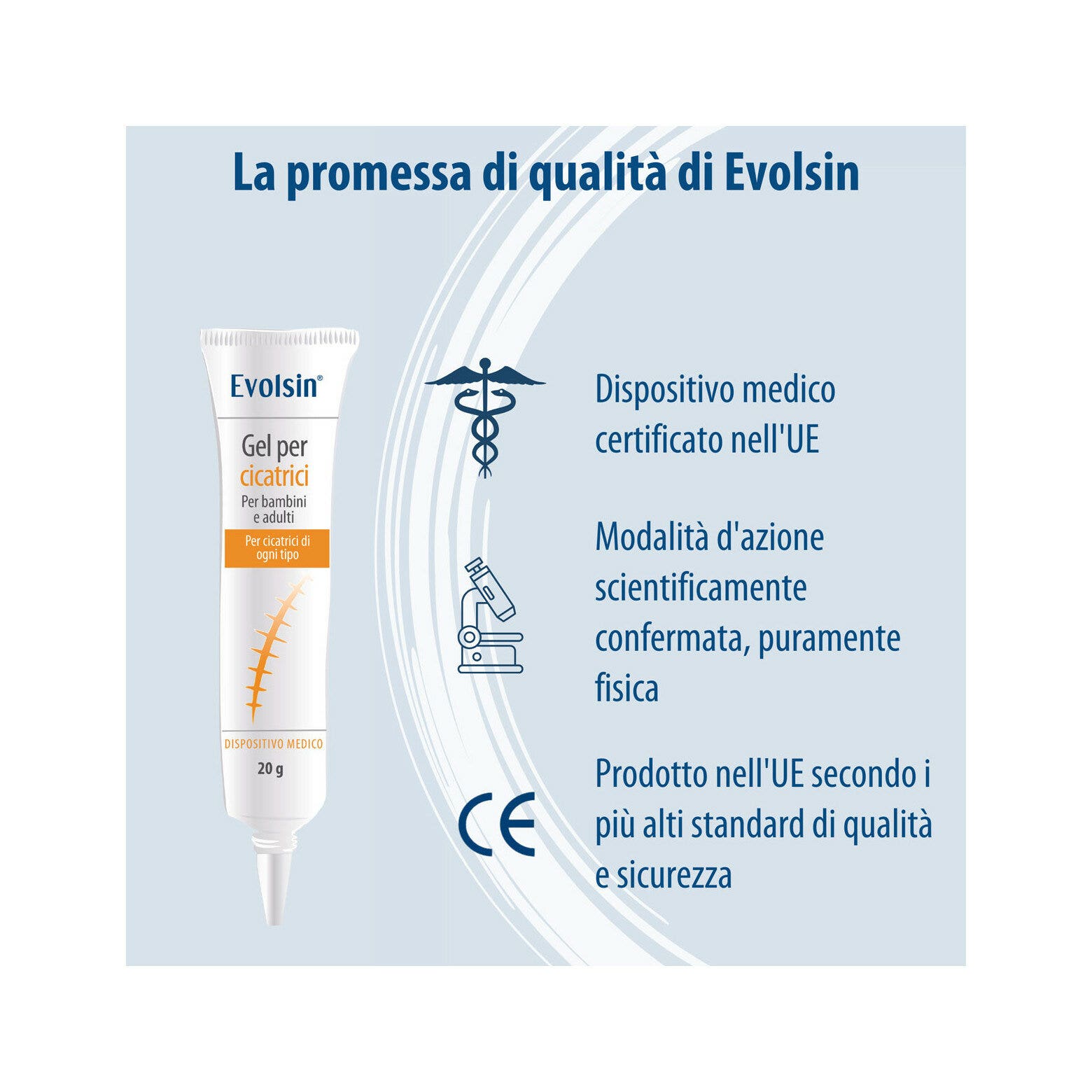 Evolsin Gel Silicone Per Cicatrici Per Bambini E Adulti 20g-4