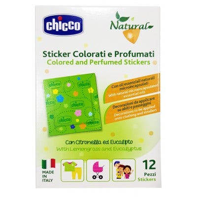 Chicco Natural Sticker Colorati e Profumati 12 Pezzi  - 1