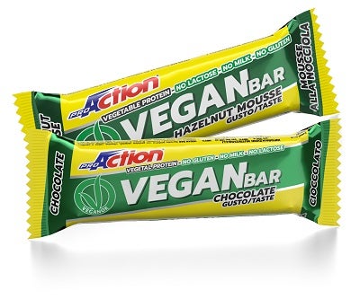 Proaction Vegan  Bar Barretta Ciccolato 1 Pezzo 40g  - 1