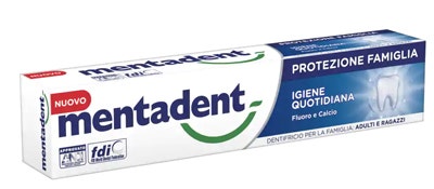Mentadent Dentifricio Protezione Famiglia Igiene Quotidiana 75ml  - 1