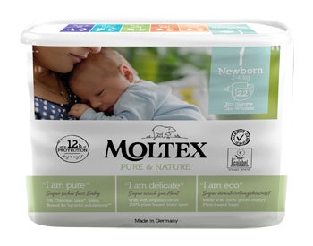 Moltex Pure&Nature New Born Pannolini 2/4kg Taglia 1 22 Pezzi  - 1