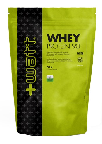 +Watt Whey Protein 90 Doypack Gusto Naturale 750g-1