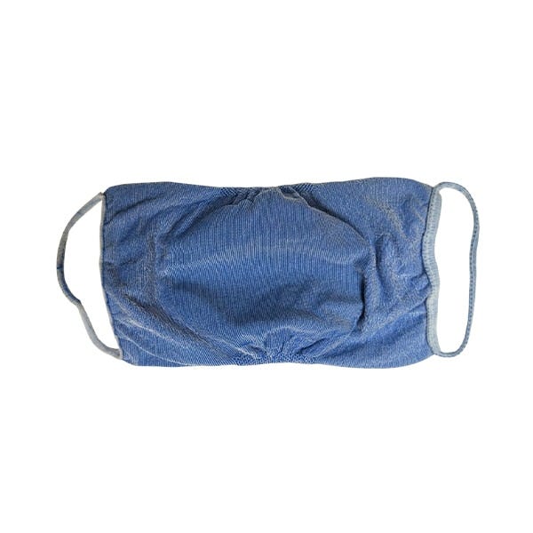 Mascherina Protettiva Lavabile Adulti Jeans 3 Pezzi - 2