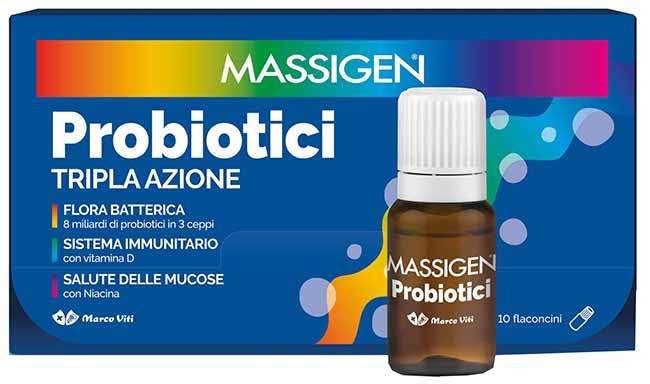 Massigen Probiotici 10 Flaconcini x 8 ml Prezzo Pieno-1