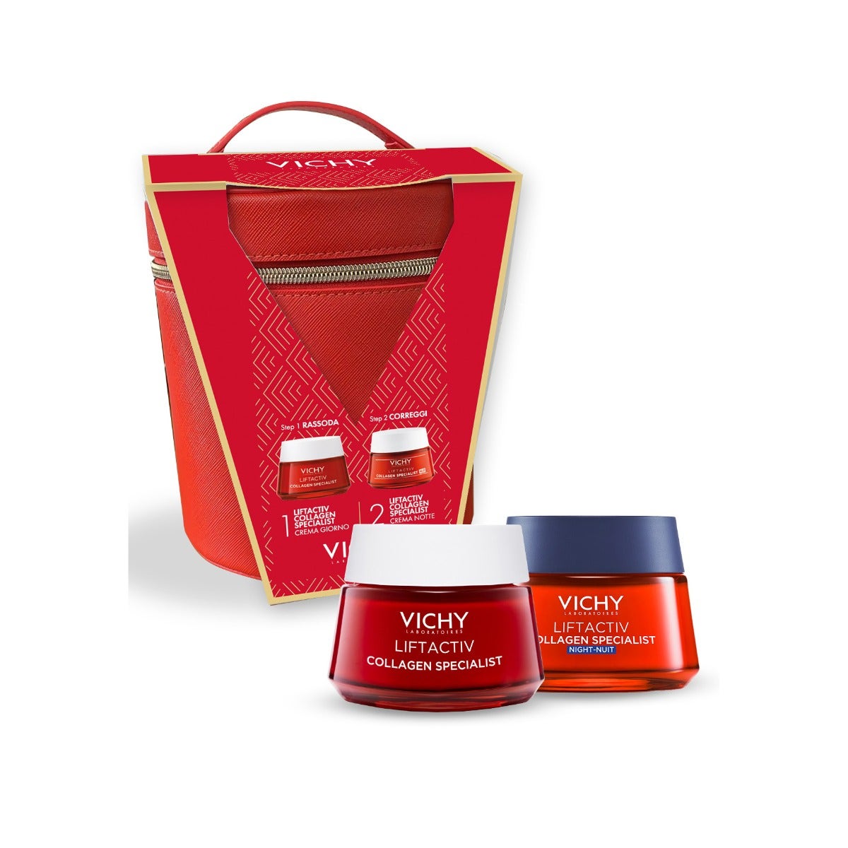 Vichy Cofanetto Natale Liftactiv Collagen Specialist Crema Giorno 50 ml + Crema Notte 50ml-2
