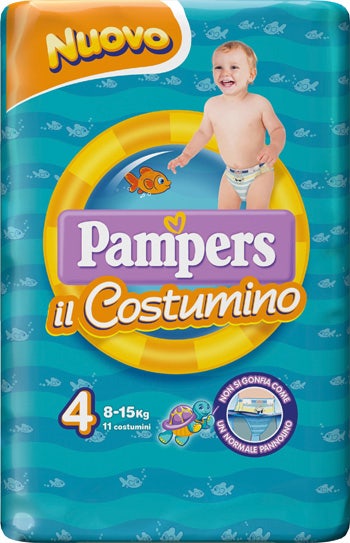 Pampers il Costumino Taglia 4 (8-15 kg) 11 Pezzi-1