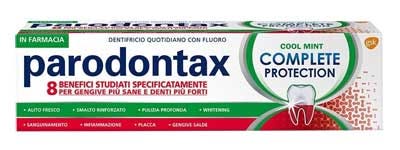 Parodontax Dentifricio Complete Protection Con Fluoro E Bicarbonato Di Sodio Gusto Cool Mint 75ml-1
