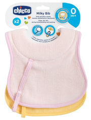 Chicco Bavaglini 0m+ Rosa 2 Pezzi  - 1