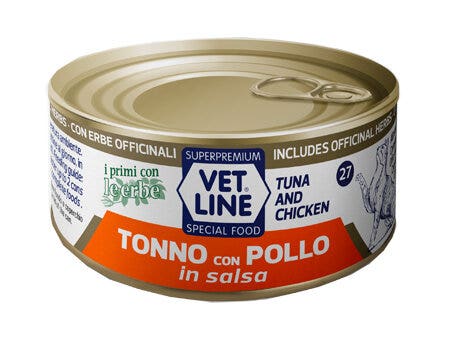 Vet Line Per Gatto Tonno Con Pollo In Salsa 70g-2