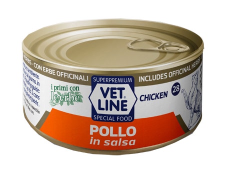 Vet Line Per Gatto Pollo In Salsa 70g-1